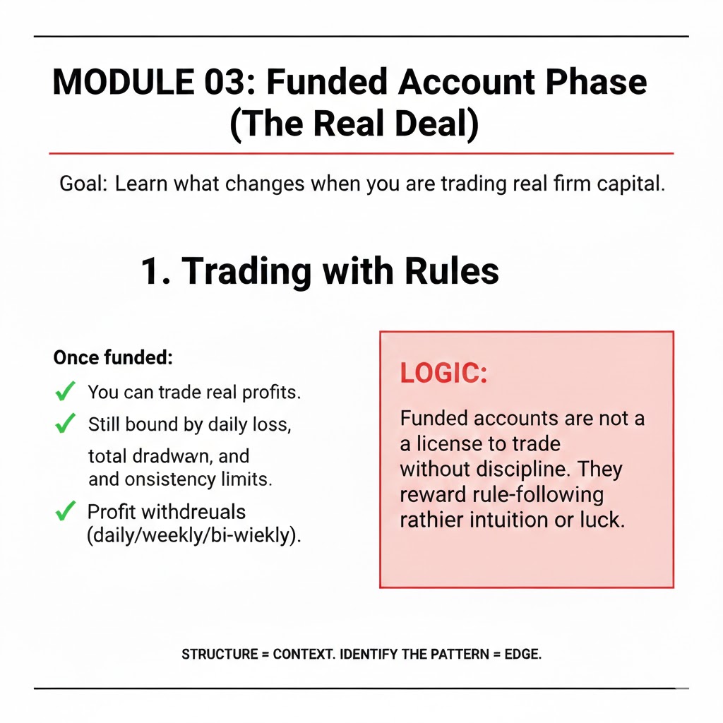 Funded account trading rules