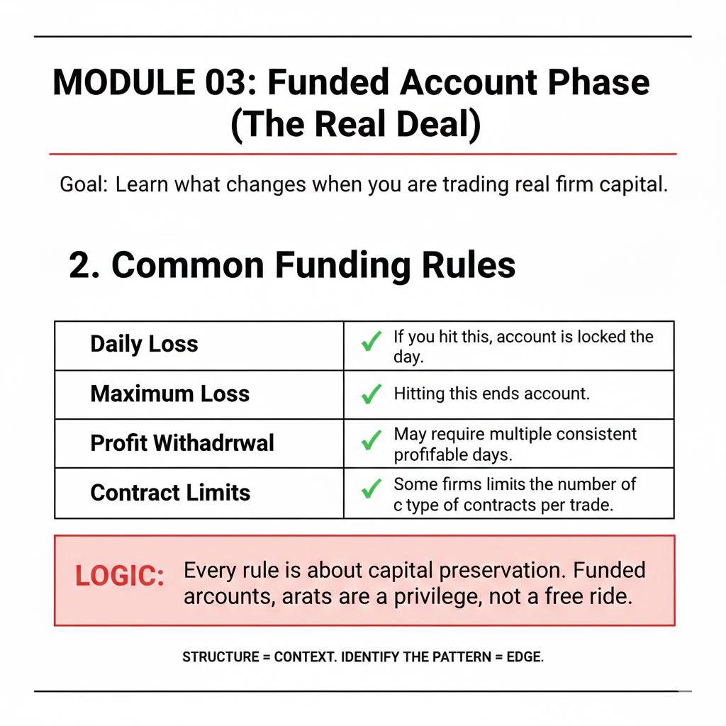 Common funding rules table