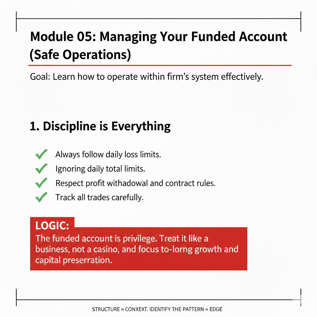Discipline in funded trading