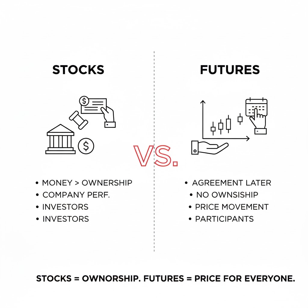 Stocks vs Futures comparison