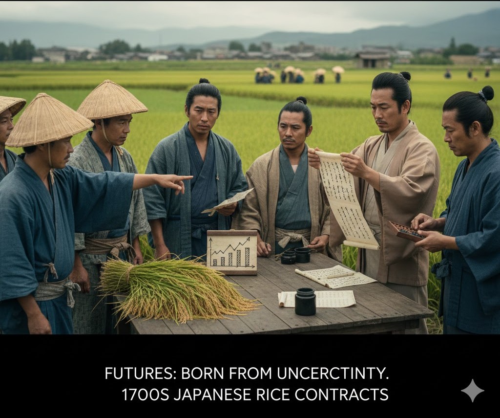 Historical origin of futures - Japanese rice farmers