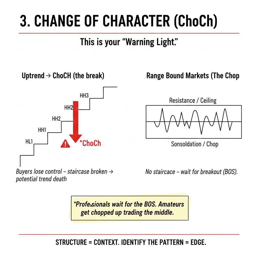 Change of character pattern