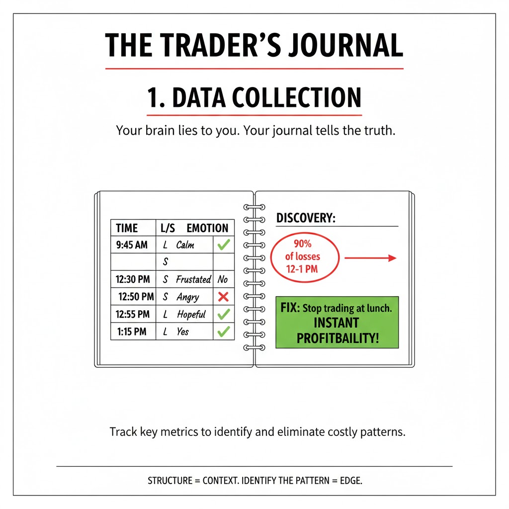 Trade journal data tracking