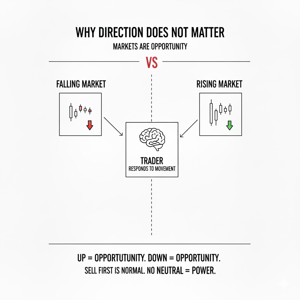 Why direction does not matter